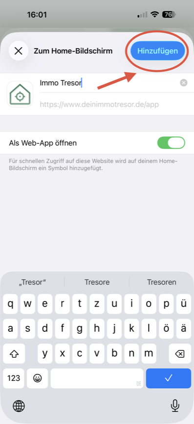Schritt 4: Bestätigen & fertigstellen