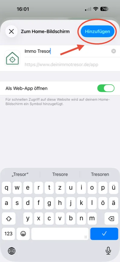 Schritt 4: Bestätigen & fertigstellen
